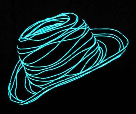 2017 lighting up glow sewable flat el wire for party Halloween cosplay clothes
