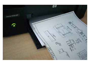 Pencil Drawing, Engineering Design Sketches, CAD Printing Drawings Matte PET Film