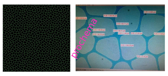 Electromagnetic shielding film100 OPI Copper Mesh PET Film Irregular pattern No Moire Wave