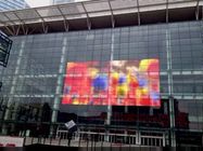 Customizable Full Color RGB LED Decorative Glass Transparent Display Curtain Wall