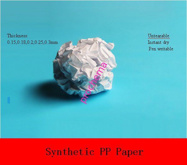 120um opaque white PP synthetic paper