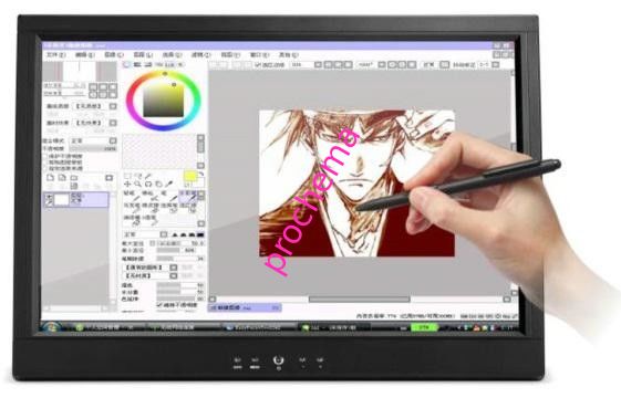 13.3" electronic art drawing pad(not IPAD) with electromagnet touch tech TFT Display for art designer