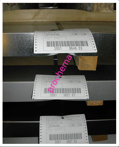 Heat resistant labels for annealing, homogenizing and other reheat processes